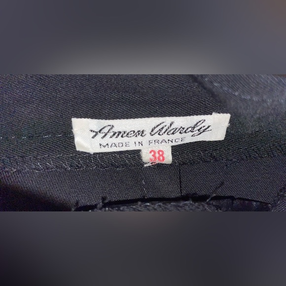 Vintage 60s Amen Wardy Audrey Hepburn Pleated Mod chanel style Black Pant - Picture 11 of 13